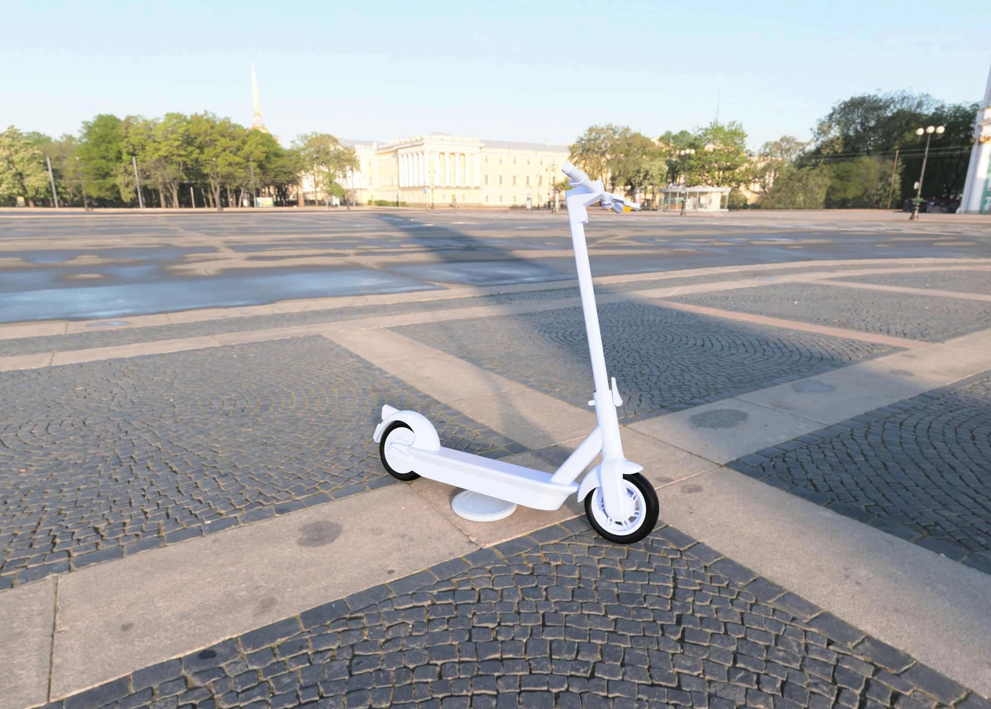 Sigma micro-mobility — e-scooter on wireless charging pad
